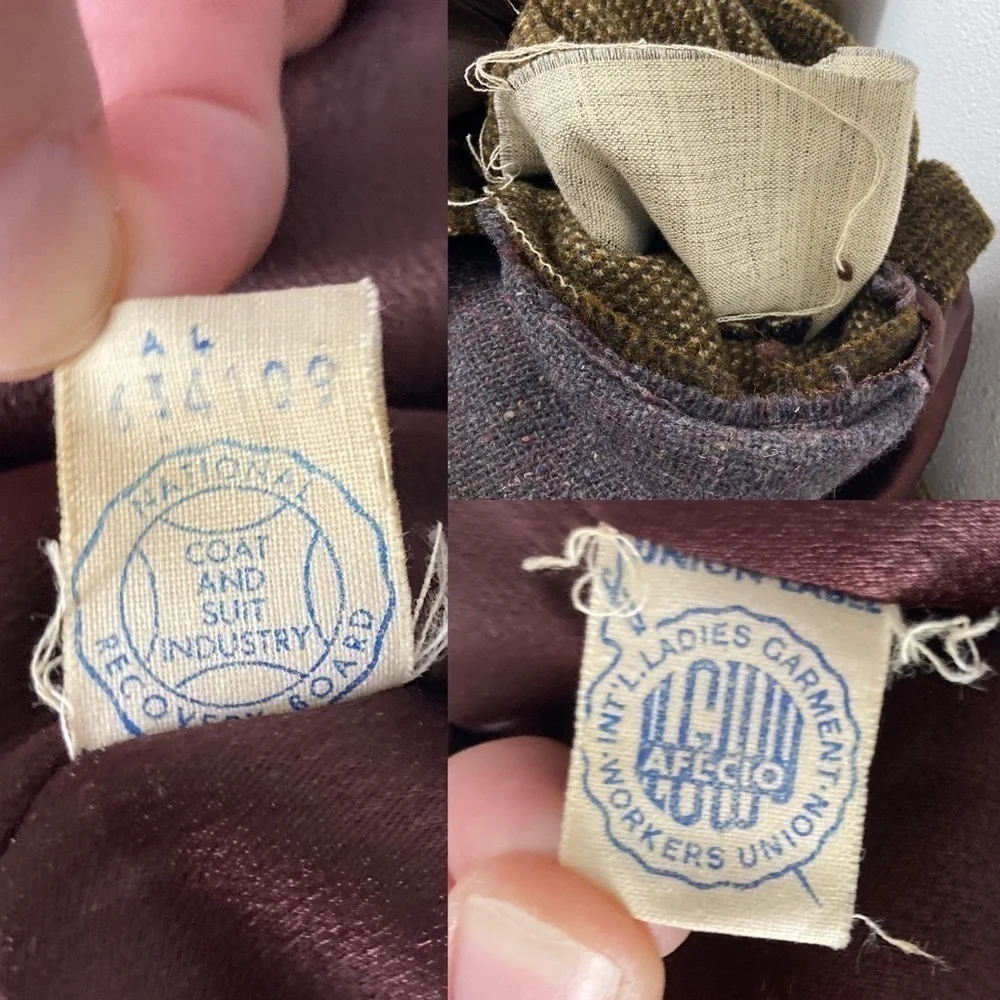 Vintage brown heavy winter coat